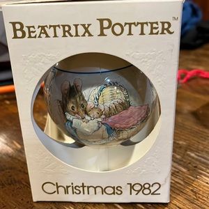 4/$15 Vintage Schmid The tale of two bad my eyes Christmas 1982 ornament